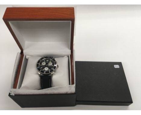 A boxed Tissot gents watch chronograph watch.