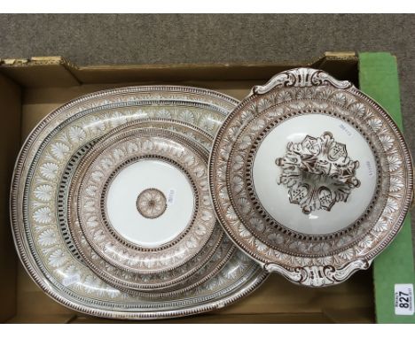 A small group of Copeland Spode printed dinnerwares