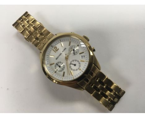A Michael Kors ladies chronograph watch.