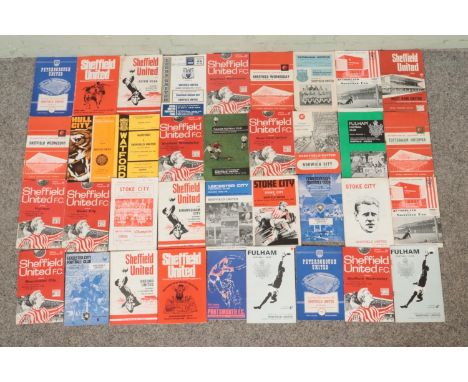 A collection of 1960's Sheffield United home and away football programmes, to include Vs. Sheffield Wednesday, Manchester Cit