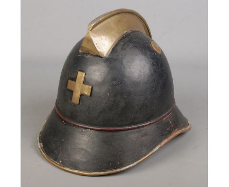 A Swiss fireman's helmet.  