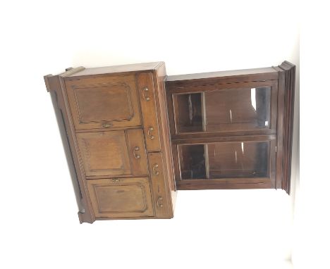 Early 20th century mahogany sideboard, two long and one short drawer, three cupboards, bracket supports (W150cm, H97vcm, D54c