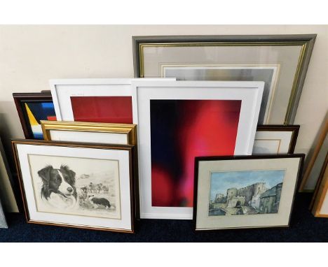 A quantity of prints (11) including Mike Sibley signed limited edition 455/850 "Border Encounter" &amp; two Frances Selkirk 2