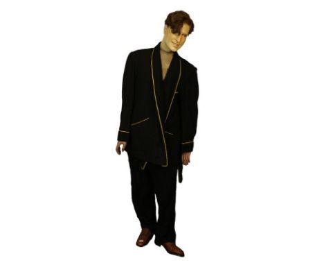 Circa 1930s Gentleman's Plaster Mannequin 'Harry', with fabric mounted torso hinged to the centre, wooden arms with hinged el