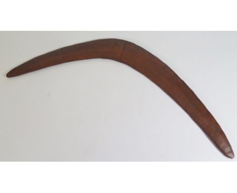 An Australian Aboriginal Boomerang, brought back from Gulong c. 1924 by Enid Viola Bucknole, 52 cm