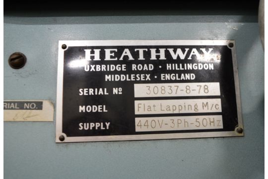 Flat Lapping Machine Heathway