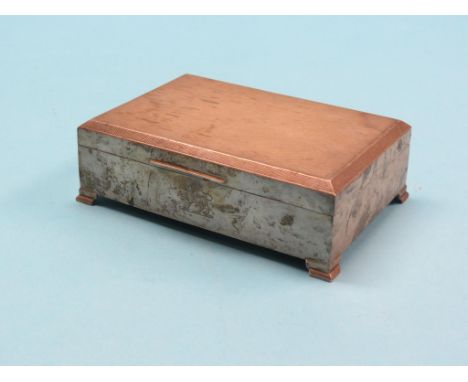 An engine-turned silver cigarette box, Birmingham 1961 and a silver cigarette case, engraved script Connaught Rangers, Birmin