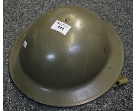 British Second World War period army helmet, stamped 1941. (B.P. 24% incl. VAT)