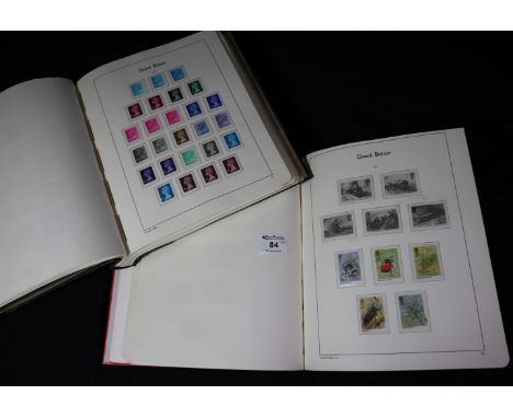 Great Britain range of u/m mint definitives and regional issues in New Age album plus a further stamp album of used commemora