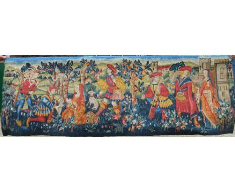 A French Aubusson tapestry. 189 cm wide.