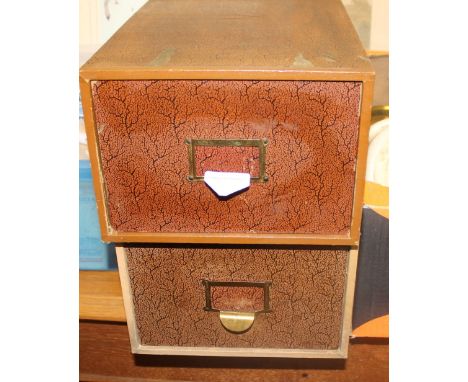 A pair of vintage British filing cabinets by Chiswell &amp; Co.