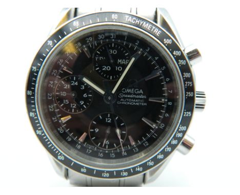 An Omega speedmaster automatic chronometer gentleman's wristwatch.