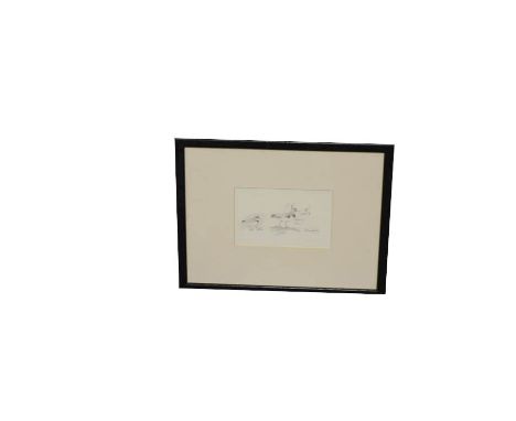 A Pencil Drawing 'Waders Study' - R W Milliken 