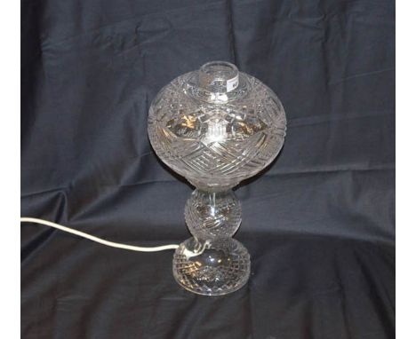 A Tyrone Crystal Table Lamp and Shade