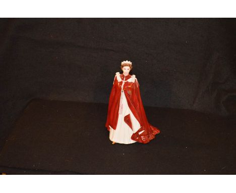 A Royal Worcester Queens 80th Birthday Figurine 
