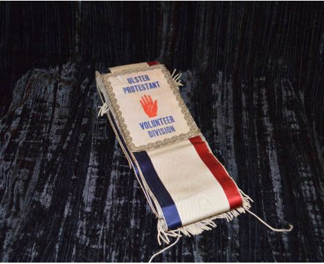 An Ulster Protestant Volunteer Division Sash