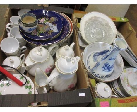 Mixed china to include Noritake and Colclough, together with a small amount of glassware 