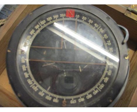 A WWII P11 compass, boxed 