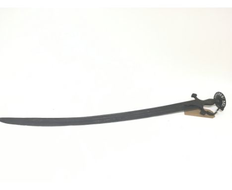 An Antique Tulwar sword no scabbard. Length 95cm.