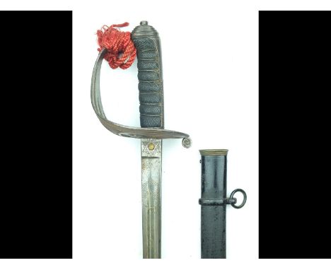 A Victorian Rifle Officer's sword, 83.5cm blade by Henry Wilkinson, serial no. 24657 for 1881 and purchased by Lieutenant Dav