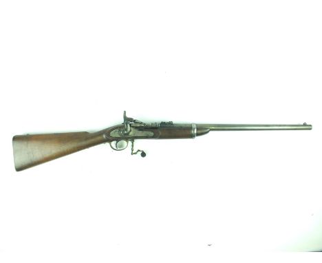 A Two-Band Snider Carbine by BSA, 21.5inch sighted barrel fitted with ramp and ladder rear sights, the lock stamped 1896, hal