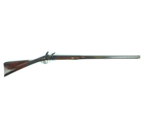 A 20-bore flintlock sporting gun for a boy by Griffiths, 31inch two-stage damascus barrel inlaid with a gold oval cartouche s