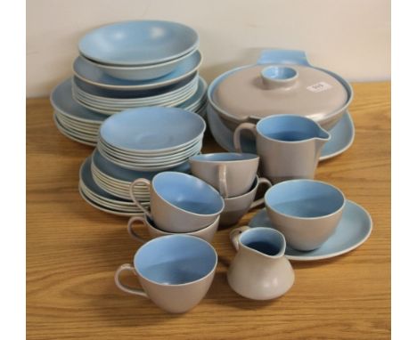 An extensive Poole pottery part dinner and tea set