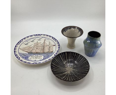 Collection of Art Pottery to include a Poole Charger 