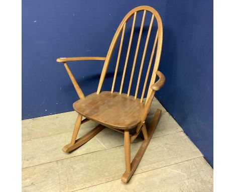 Mid century rocking chair, possibly Ercol 84 cm height