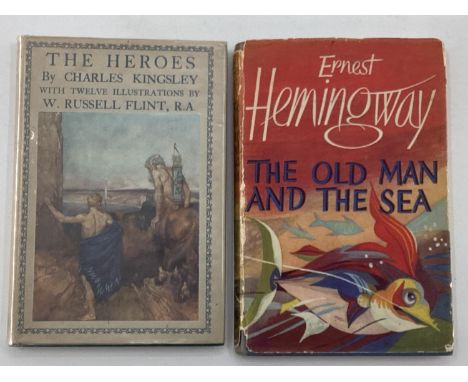 Ernest Hemingway, "The old Man and the Sea" 1952, 1st Ed 3rd Print. Original dust jacket. Designed by Hans Tisdall, and a cop