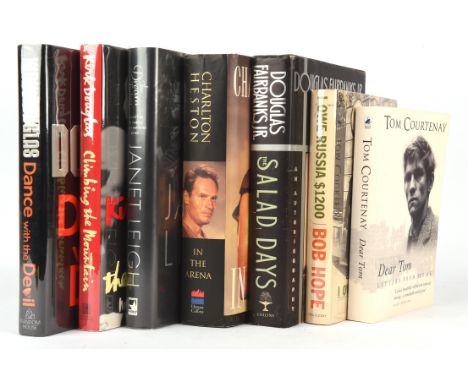 Film Actors: Six Signed mostly hardback first edition books  FAIRBANKS, Jr. (Douglas). The Salad Days, Signed on title-page, 