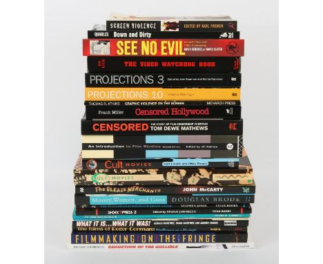 Cult Movies, Exploitation, Censorship and Filmmaking: twenty-two related books- mostly first editions within pictorial soft c