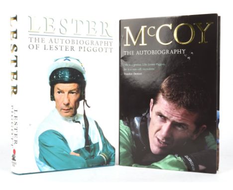 Horse Racing: Two Signed first edition hardback books  PIGGOTT (Lester). Lester: The Autobiography of Lester Piggott, Signed 