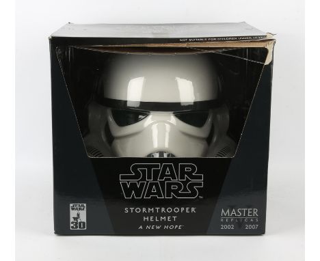 Star Wars A New Hope - Master Replicas Stormtrooper helmet, 1:1 scale, in original box. 