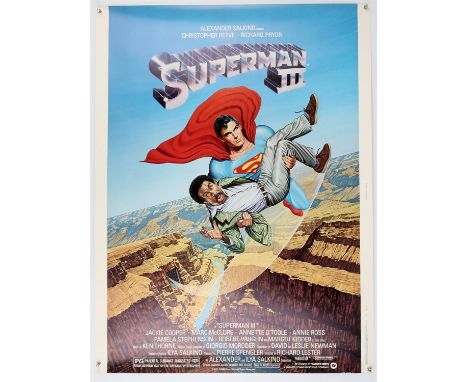 Four film posters, US 30 x 40 inch posters, Gremlins, Superman III, The Marx Brothers, and 9 1/2 Weeks Insert film poster, ro