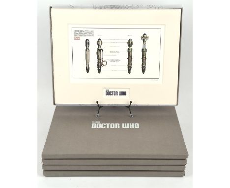 Doctor Who - Limited edition mounted prints in presentation boxes with decorated tissue paper and certification of authority.
