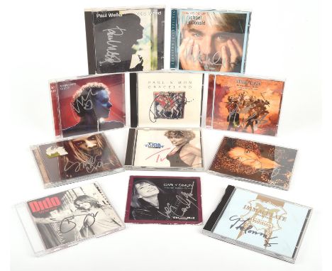 Autographs: eleven CDs Signed on the covers  includes, Meat Loaf, Paul Simon, Mick Hucknall, Michael McDonald, Paul Weller, M