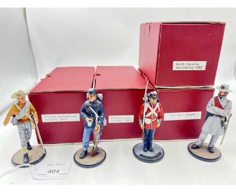 The British Toy Soldier Company - [Rose &amp; Tradition Castings] 90mm Scale Collectors Series, comprising: 4 x North America