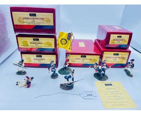 Britains - American Revolution "Yorktown" Series, comprising: Set 17839 - British 71st Highlander &amp; Rhode Island Light In