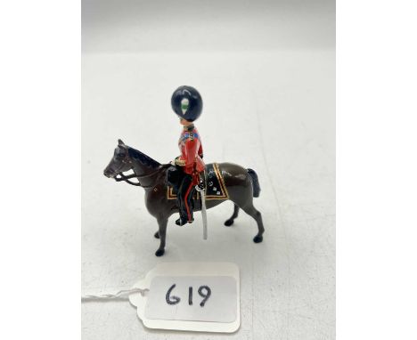 Britains - Un-catalogued - Mounted Prince, Trooping the Colour Souvenir Edition, 1960's Issue, comprising: Mounted Prince of 