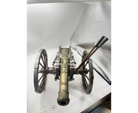 Denix [Spain] - 1/4th Scale Artillery Models, comprising: Ref: Napoleonic Period Spanish 12 Pounder Cannon - Wood/Metal Versi