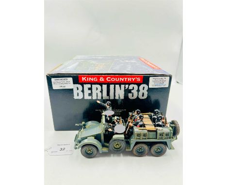 King &amp; Country - Leibstandarte / Berlin 38 Range, comprising: Set LAH079 - Recce Truck with Crew. Possible minor display 