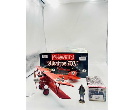 King &amp; Country - WW1 Series, comprising: Set FW098(S) Albatros DV Von Richtofen [Limited Edition 1/150] &amp; Set FW98B -