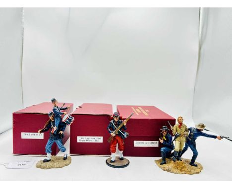 The British Toy Soldier Company - [Rose &amp; Tradition Castings] 90mm Scale Collectors Series, comprising: 3 x North America