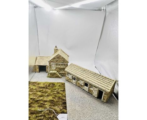 JG Miniatures - 1/35 - 1/32nd Scale Battleground Terrain Features &amp; Accessories, comprising: European Village Farmhouse [