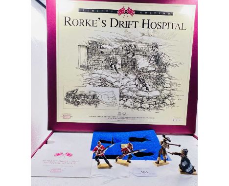 Britains Rorkes Drift Series - Set 00143 - Rorkes Drift Hospital Diorama [First Issue - Limited Edition 0542/2000]. Mint over