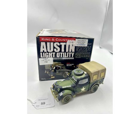King &amp; Country - "D-Day '44" Range, comprising: Set DD146 - Austin Light Utility. Possible minor display wear otherwise g