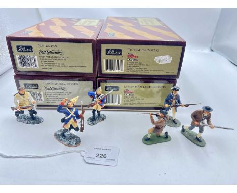 Britains - American Revolution Series, comprising: Set 17280 - Continental Infantry, Set 17286 - Hessians, Set 17446 - 10th F