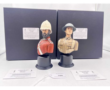 Loggerheads Military Studio - 120mm Scale Resin Military Busts, comprising: Model No. L6 WW1 British Tommy Tin Hat & Model No