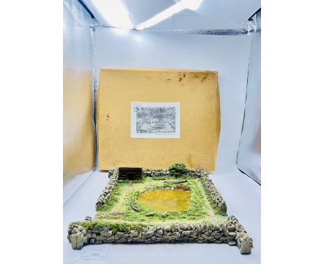 JG Miniatures - 1/35 - 1/32nd Scale Battleground Terrain Feature, comprising: European Village Dry Stone Walled Paddock C/w: 